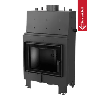 Krbová vložka Kratki Krbová vložka s teplovodním výměníkem MBM 12 kW Ø 180 černé obložení