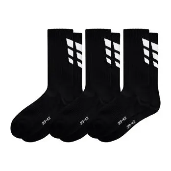 Pánské ponožky ERIMA 3 WINGS PONOŽKY - SET 3 PÁRY - Černá - velikost 35-38 eur