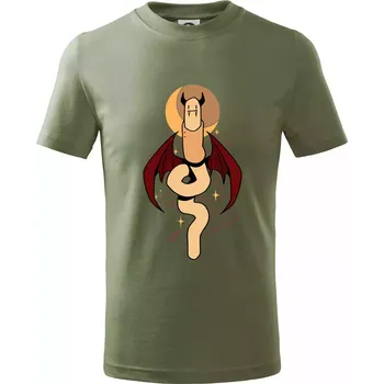 Chlapecké oblečení Žížala upír (Alexis Citrine) - Tričko dětské bavlněné - 104-110cm / 3-4 roky ( Khaki )