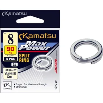 Kamatsu Kroužky MAX POWER SPLIT RING 8 mm 90kg-5ks