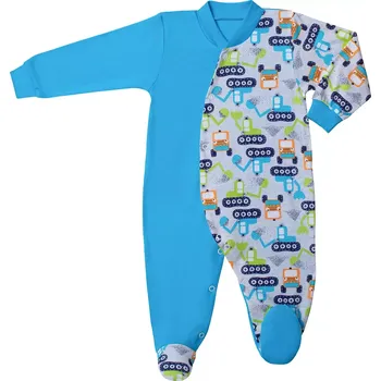 Kojenecký overall ESITO | Kojenecký overal Bagr vel. 74 - 86 - tyrkysová / 80