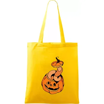 Nákupní taška Žížala v dýni (Alexis Citrine) - Taška bavlněná - 42 x 38 cm ( Žlutá )