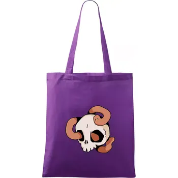 Žížala v lebce (Alexis Citrine) - Taška bavlněná - 42 x 38 cm ( Fialová )