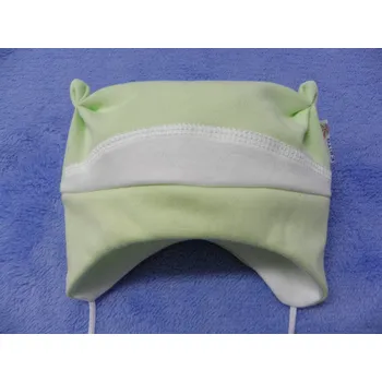 Čepice ESITO | Kojenecká čepice s růžky - zelená / XS