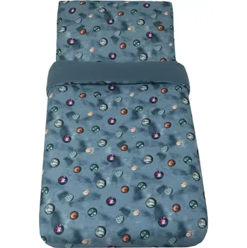 Povlečení ESITO | Luxusní dětské povlečení mušelín Planets - modrá / 100 x 135, 60 x 40 cm