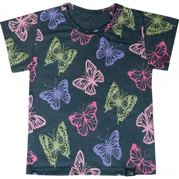 Chlapecké tričko ESITO | Tričko s krátkým rukávem Butterfly - šedá / 122