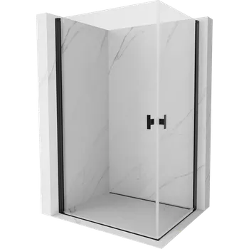 Mexen Mist-B Duo sprchová kabina výklopná 90 x 80 cm, transparentní, černá - 8A2-090-080-70-00 Sprchové kouty