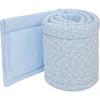 Příslušenství pro dětskou postel a kolébku ESITO | Ochranný mantinel do postýlky Zája Soft blue - modrá / 28 x 180 cm