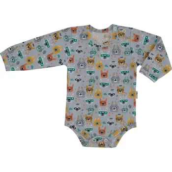 Kojenecký body ESITO | Bodyčko DIGITÁL Lama - šedá / 80