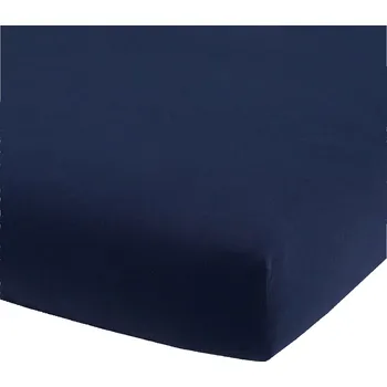 ESITO | Dětské antibakteriální prostěradlo jednobarevné 60 x 120 cm - tmavě modrá / 60 x 120 cm