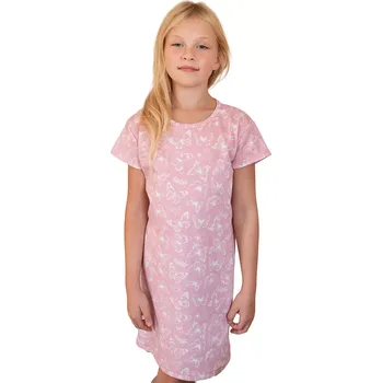 ESITO | Dívčí noční košile Motýlek - růžová / 128