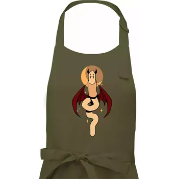 Kuchyňská zástěra Žížala upír (Alexis Citrine) - Dámská zástěra na vaření - Univerzální velikost ( Khaki )