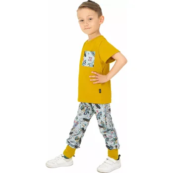 Dívčí tričko ESITO | Dětské tričko Tobias - okrová / 98