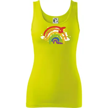 Dámské tričko Žížaly duha (Alexis Citrine) - Dámské tílko - L ( Limetková )