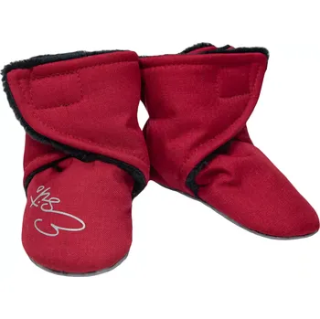 Capáčky ESITO | Capáčky barefoot Softshell Lamb Red - červená / 4 - délka stélky: 14 cm