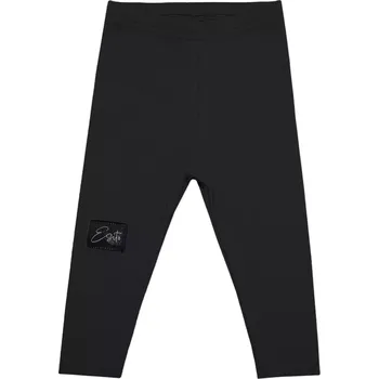 Dívčí legíny ESITO | Rostoucí žebrované legíny Color Black - černá / 68 - 74