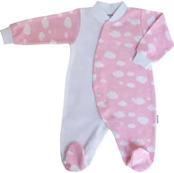 ESITO | Kojenecký overal Obláček vel. 74 až 86 - obláček růžová / 86
