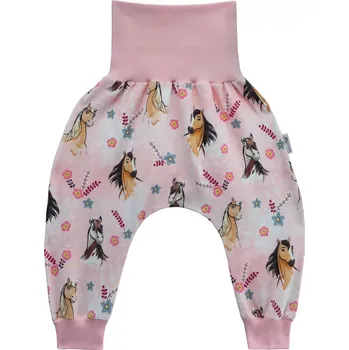 ESITO | Dětské tepláky Horse vel. 56 až 86 - růžová / 56