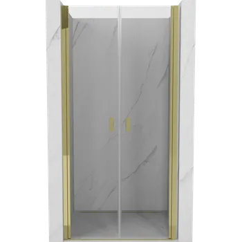 Sprchové dveře Mexen Mist sprchové dveře otočné 90 cm, transparentní, zlaté - 8A7-090-000-50-00 Sprchové dveře