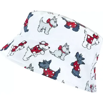 Kojenecké oblečení ESITO | Dětský klobouk Pejsek - bílá / XS