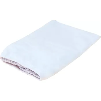 ESITO | Antibakteriální prostěradlo do kočárku jednobarevné - bílá / 41 x 87 cm