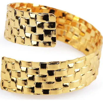 prostírání Kovový kroužek na ubrousek spirála, barva 2 zlatá