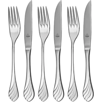 Příbor Jídelní příbor MELODIE 6-dílná steaková sada | TONER, 6037S089