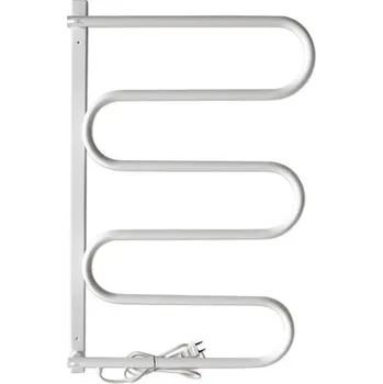 Sušák na prádlo Elektrický sušák na ručníky DUNAJ 56x37 cm 83 W bílá lesklá