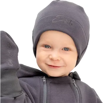 Kojenecká čepice ESITO | Zimní čepice Warmkeeper Grey - šedá / 34