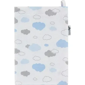 ESITO | Žínka bavlna úplet Jersey Mráček Blue - modrá / 19 x 14 cm