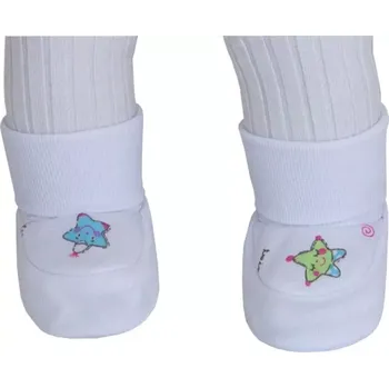 Dupačky ESITO | Kojenecké bačkůrky bavlna potisk - růžová srdce