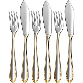 Příbor Příbor na ryby pozlacený CLASSIC PRESTIGE 6-dílná sada | TONER, 6006GG28