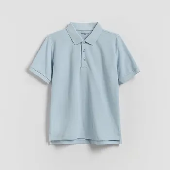 Dětská móda Reserved - Polo tričko - světle modrá - 021FH-50X - 021FH-50X-140