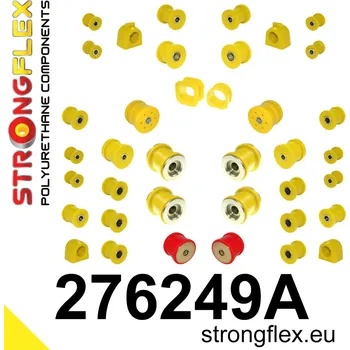 Silentblok nápravy 276249A: Strongflex Kompletní sada polyuretanových silentbloků pro zavěšení varianta SPORT 19mm 18mm 271280 271279 6 x 271145, 2 x 271146 271801 271531 271341