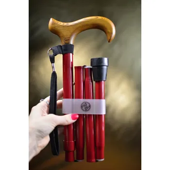 Vycházková hůl skládací Classic (81-91 cm) - MODRÁ (99BB)