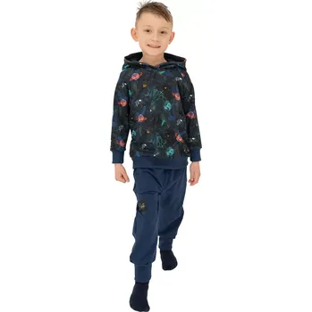 ESITO | Dětská mikina s kapucí Universe - modrá / 128 - 134