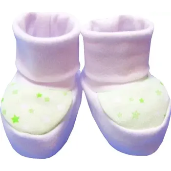 Chlapecké bačkory ESITO | Kojenecké bačkůrky bavlna malé hvězdička - hvězdička zelená