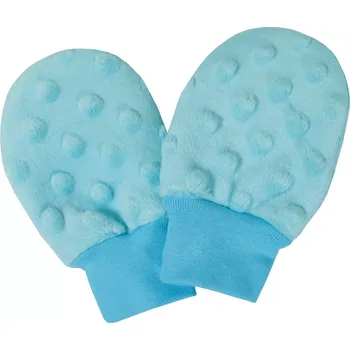 Rukavice ESITO | Kojenecké zimní rukavice Minky Turquoise - tyrkysová / 62