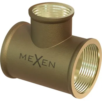 Fitinka Mexen BRASS mosazná t-kus 1 vnitřní závit x 1/2 vnitřní závit x 1 vnitřní závit - W97412-101210 BRASS Mosazné tvarovky