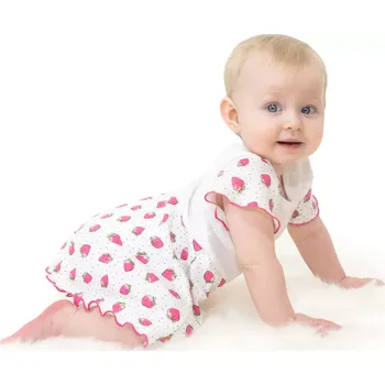 Kojenecký body ESITO | Body šaty Jahůdka - bílá / 56