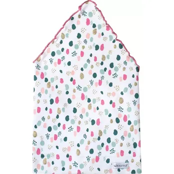 Šátek ESITO | Dívčí šátek na hlavu Třpytka - bílá / 40