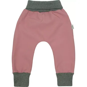 Chlapecké kalhoty ESITO | Dětské softshellové kalhoty Shell pink - růžová / 74