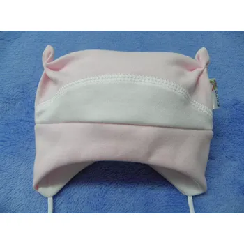 Čepice ESITO | Kojenecká čepice s růžky - růžová / XS