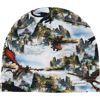 Čepice ESITO | Dětská čepice Draci - modrá / 40