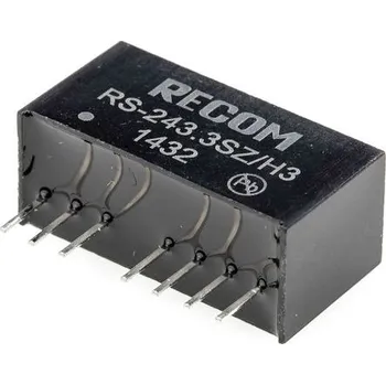 Měnič napětí DC-DC převodník 2W, výstup: 3.3V dc 500mA 3kV dc, Vin 9 → 36 V DC