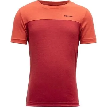 Dětské tričko Devold NORANG KID 2 Červená, Oranžová