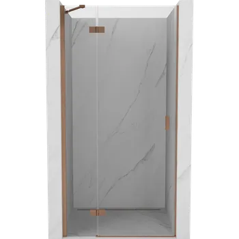 Mexen Mist-H sprchové dveře otočné levé 80 cm, transparentní, kartáčovaná měď - 8A5-080-000-65-00-L Sprchové dveře