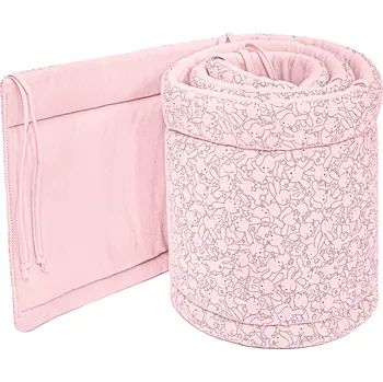 Příslušenství pro dětskou postel a kolébku ESITO | Ochranný mantinel do postýlky Zája Delicate pink - růžová / 28 x 180 cm