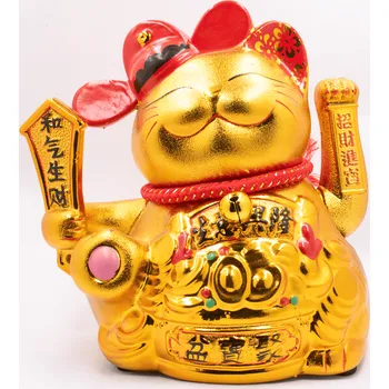 Milujeme Kameny Maneki neko - mávající kočička - feng shui - MAXI G 481711