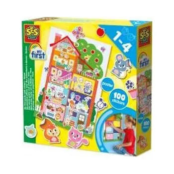 Set školních potřeb My first Plakat z naklejkami